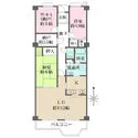 藤和コアティ高槻ハイタウンコアＢ棟 間取図
