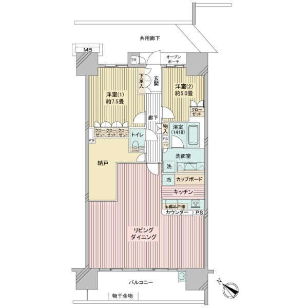 東京フロントコート 間取図