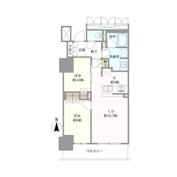 プレミストタワー靭本町 間取図