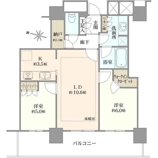 プラウドタワー練馬 間取図