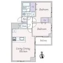 ディアコート元浅草 間取図