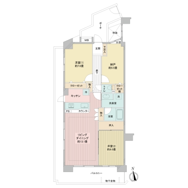 ガーデンスクエア横浜三ツ境 間取図