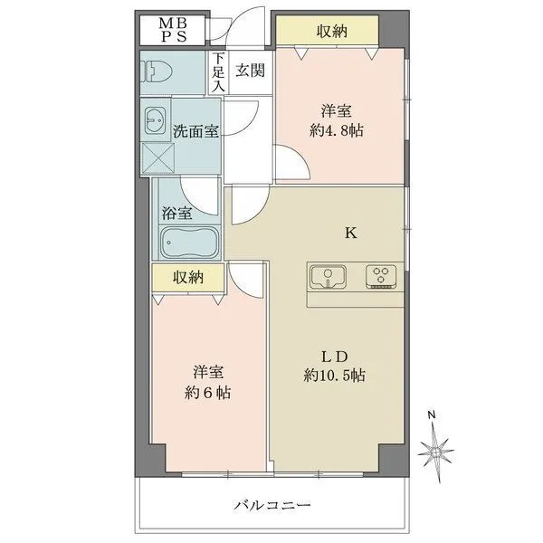 朝日プラザ王子 間取図