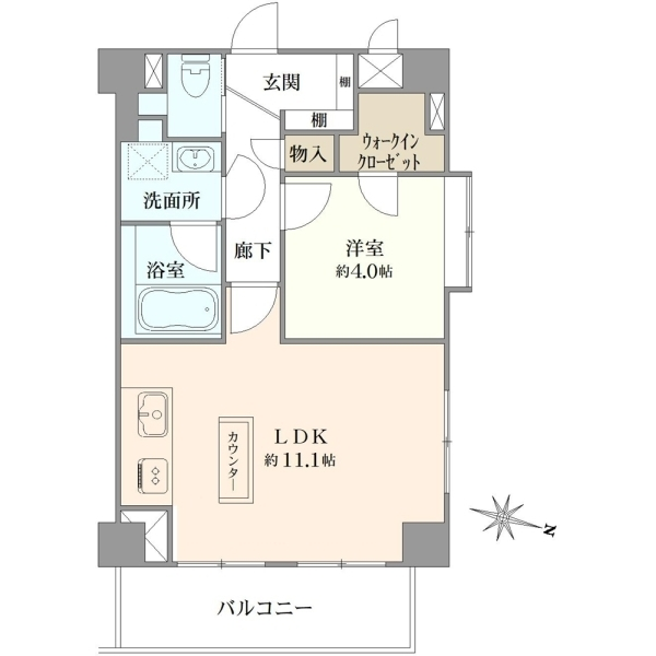リシェ駒場東大前 間取図
