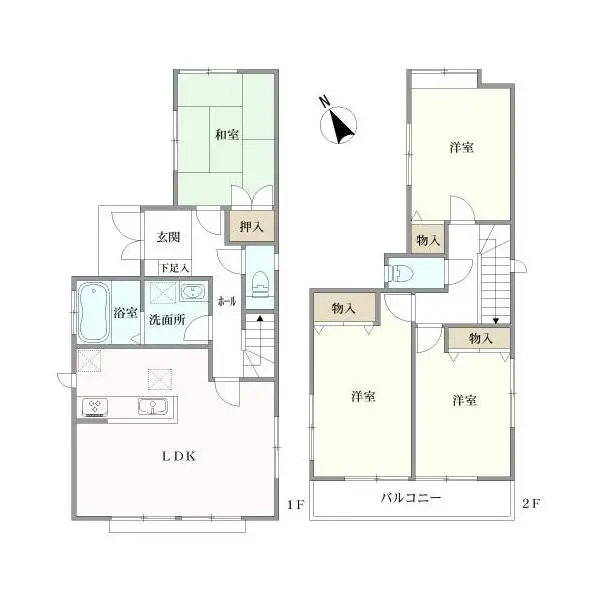 東村山市恩多町１丁目 間取図