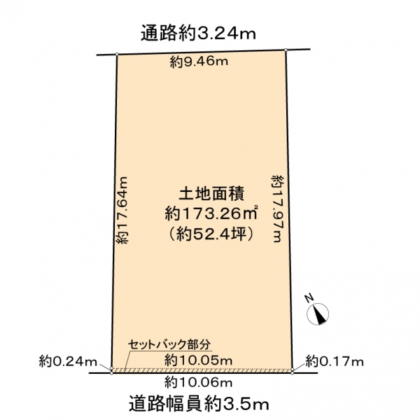名古屋市中川区江松３丁目 間取図