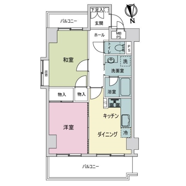 ライオンズマンション京都西陣 間取図