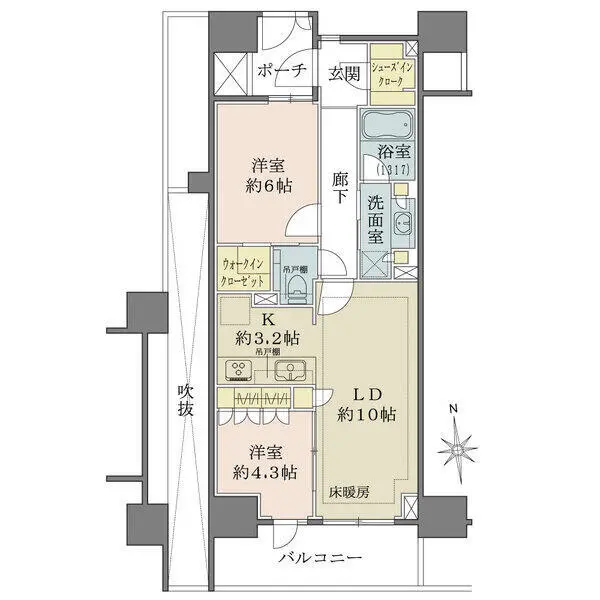 パークハウス文京関口 間取図