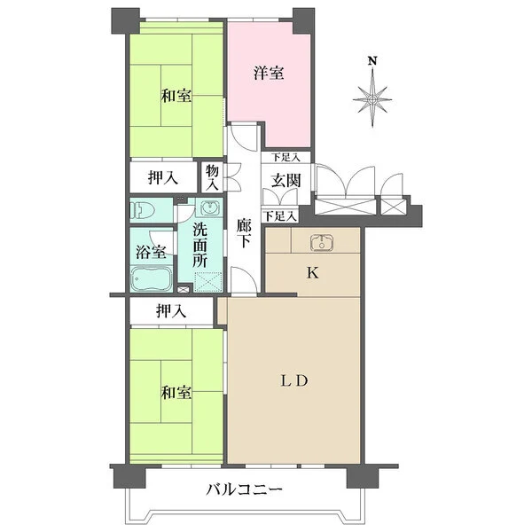 入船西エステート 間取図