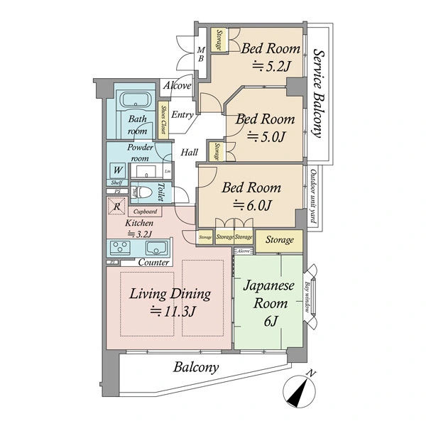 エクセレント八柱駅前 間取図