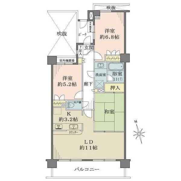 藤和シティホームズ志村城山 間取図