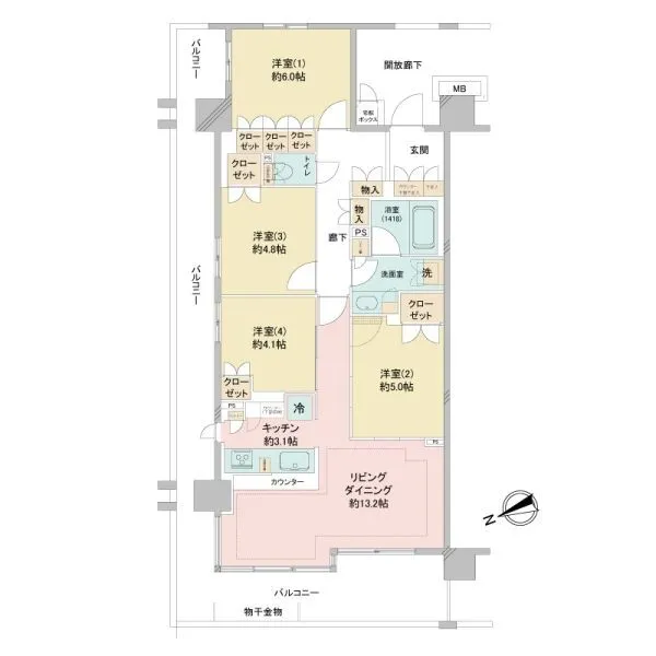 ルネ横浜戸塚 間取図
