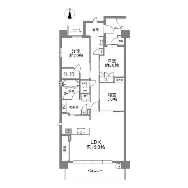 ローレルコート西宮北口レジデンス 間取図