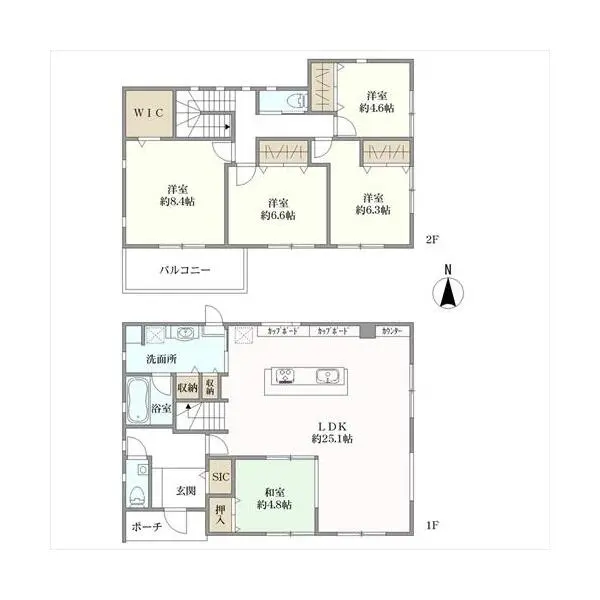 芦屋市涼風町 間取図