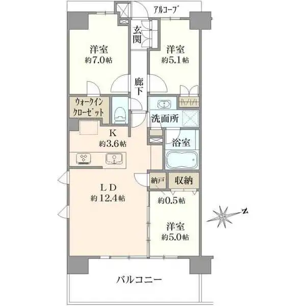 アンヴィーネ保谷 間取図