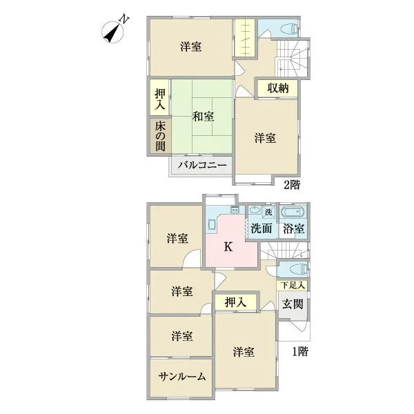 横浜市鶴見区駒岡４丁目 間取図