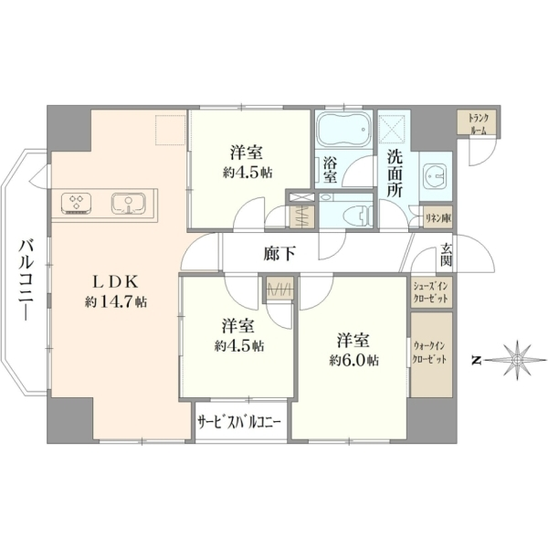 プレシス府中 間取図