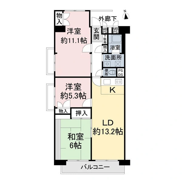 新松戸中央パークハウス 間取図