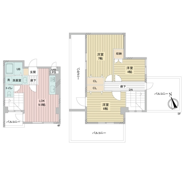 コスモスマンション田無 間取図