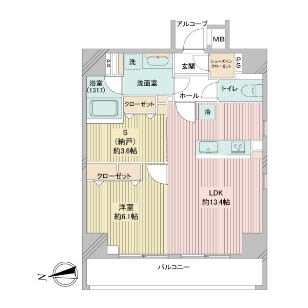 アイムズ芝大門 間取図