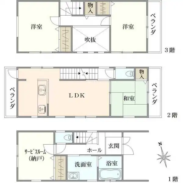 豊中市宝山町 間取図