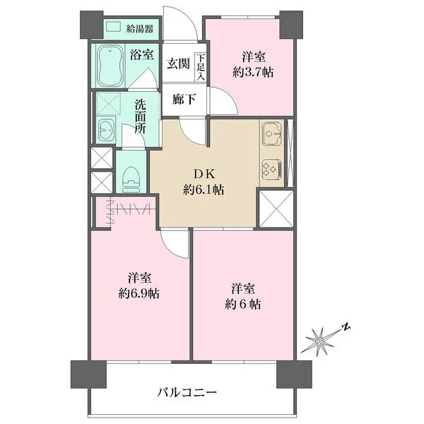 ドルフ磯子 間取図