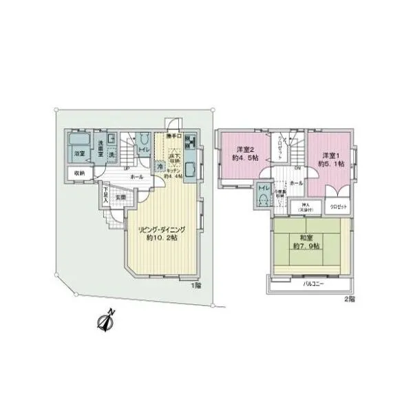 中野区白鷺３丁目 間取図