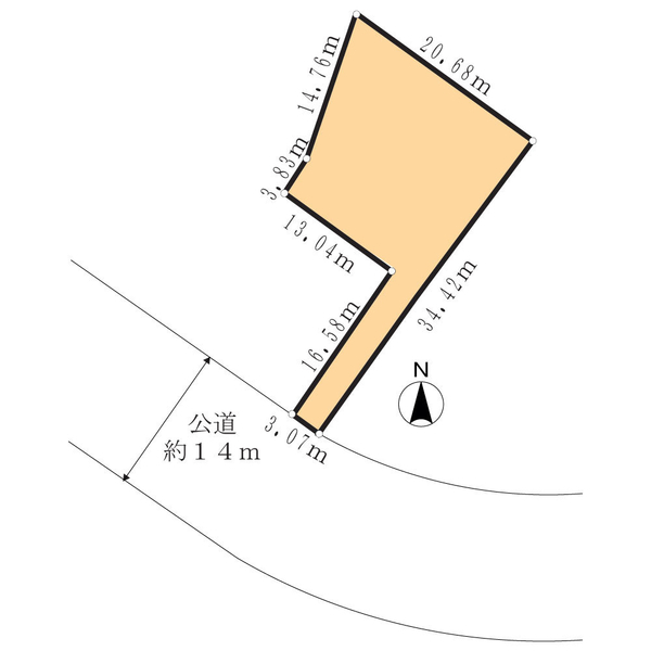 所沢市松が丘１丁目 区画図