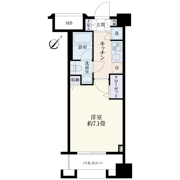パレステュディオ神楽坂City Tower 間取図