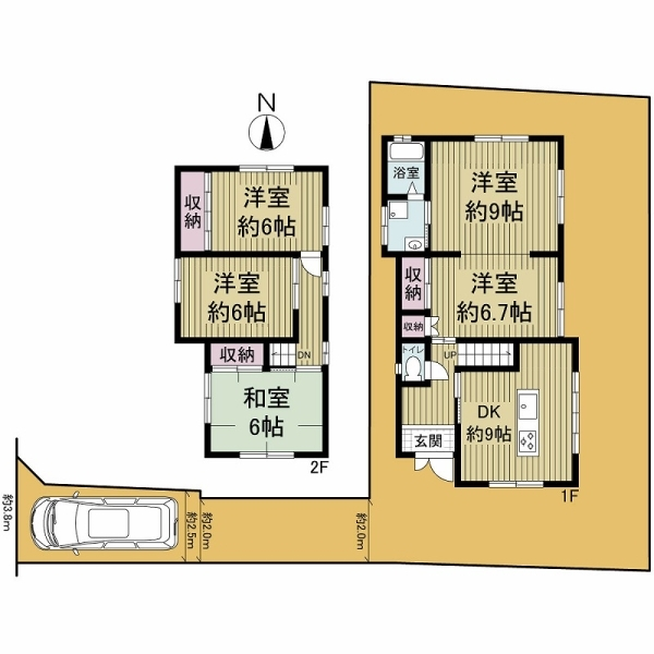 京都市左京区岩倉三宅町 間取図
