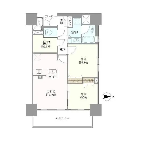 プレサンス ロジェ 丸の内 間取図