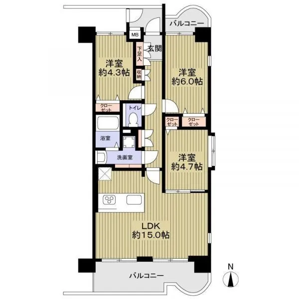 レインボー那古野 間取図