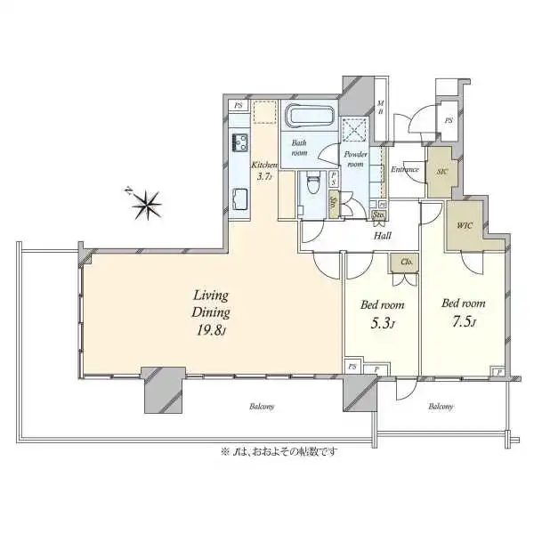 ブランズタワー豊洲 間取図