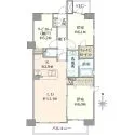 ヴェルレージュ溝の口 間取図