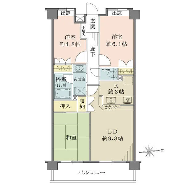 藤和シティホームズ小金井公園 間取図