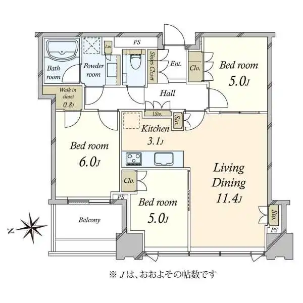 シティタワーズ豊洲ザ・シンボル 間取図