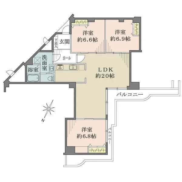 エバーグリーン淀川 間取図