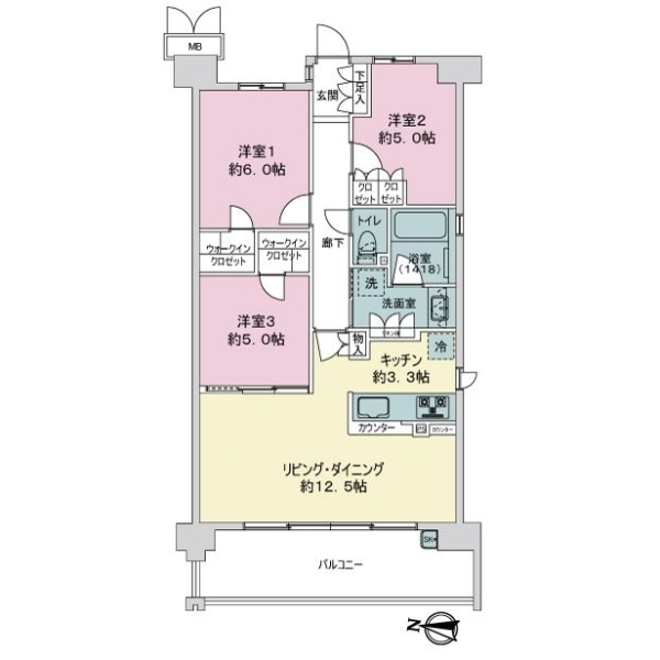 ひばりが丘フィールズ２番街 間取図