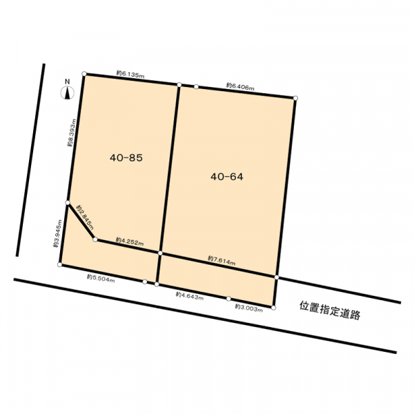京都市右京区嵯峨野有栖川町 間取図