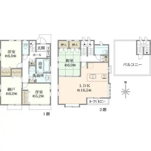 足立区伊興３丁目 間取図