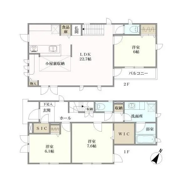 さいたま市南区大谷場１丁目 間取図