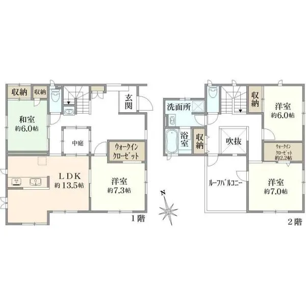 横浜市青葉区黒須田 間取図