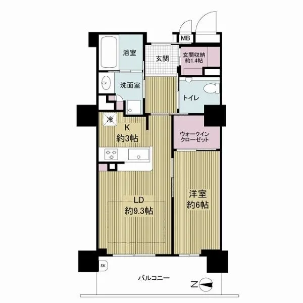 マスターズマンション吹田千里丘中楽坊 間取り図です♪