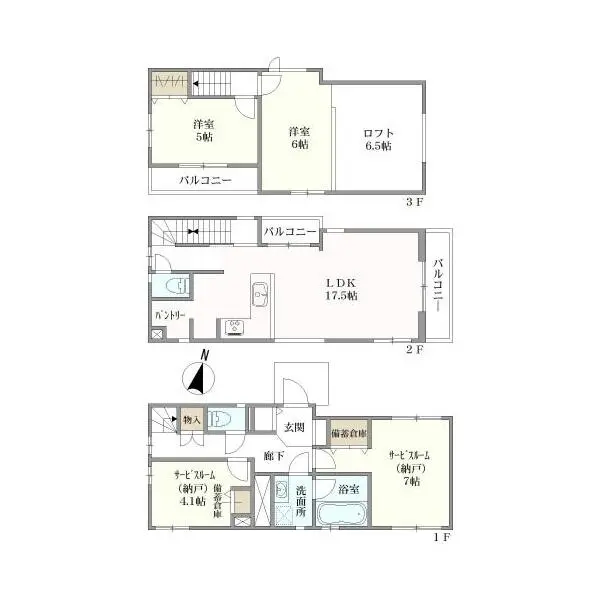 さいたま市中央区本町東５丁目 間取図