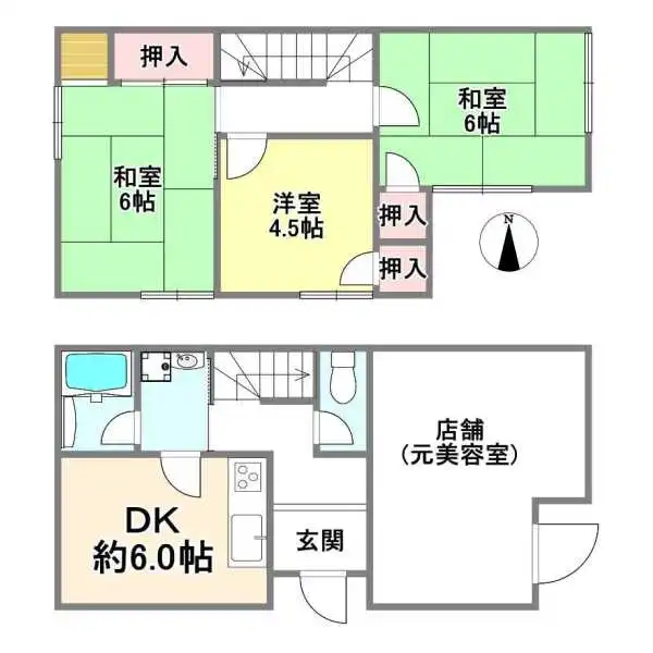 高槻市野見町 間取図