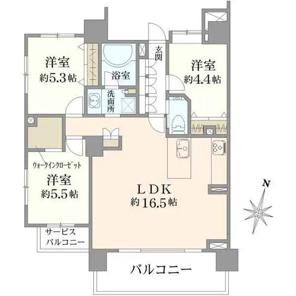 クレストフォルム横浜片倉町 間取図