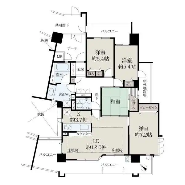 ローレルスクエア都島エル・フラッツ１番館 間取図