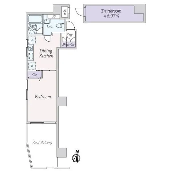 ライオンズマンション広尾第２ 間取図