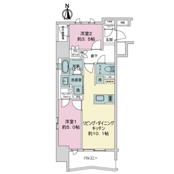 オープンレジデンシア栄サザンスクエア 間取図
