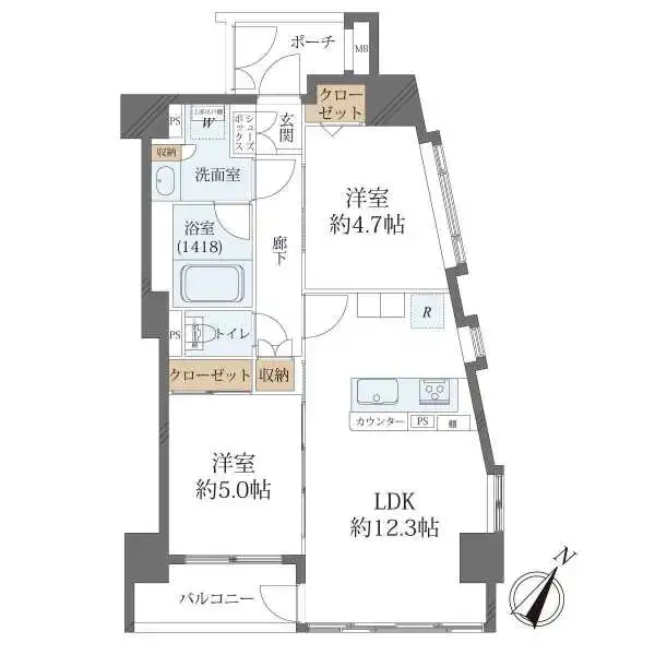 ローズアヴェニュー西巣鴨 間取図